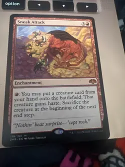 Sneak Attack Dominaria Remastered Regular Mtg - Image 1