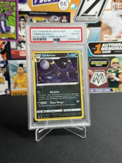 Umbreon SWSH129 Promo English PSA Graded 6 Pokemon TCG - Image 1