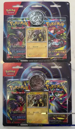 2x Pokemon Mega Evolution & Phantasmal Flames 2-Pack Blister Raikou - Sealed - Image 1