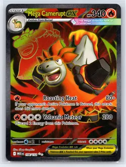 Mega Camerupt ex 156/132 - Pokemon Mega Evolution - Ultra Rare - NM - Image 1