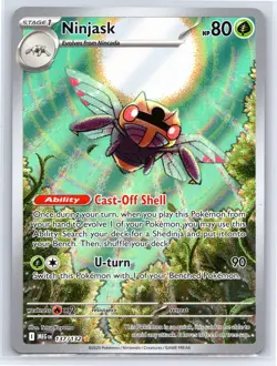 Ninjask 137/132 - Pokemon Mega Evolution - Illustration Rare Holo - NM - Image 1