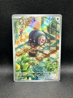 Lechonk 209/197 IR Obsidian Flames Sv03 ILLUSTRATION RARE HOLO Pokemon English - Image 1
