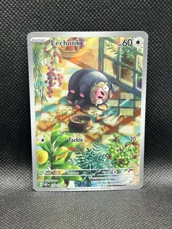 Lechonk 209/197 IR Obsidian Flames Sv03 ILLUSTRATION RARE HOLO Pokemon English - Image 3