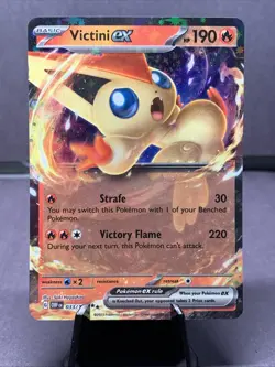 Pokemon TCG Victini EX 033/197 Double Rare Holo SV03: Obsidian Flames NM/M - Image 1