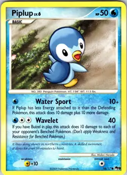 Piplup 016/017 POP Series 9 Pokemon TCG LP Normal - Image 1