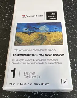 Pokemon X Van Gogh Museum Corviknight Inspired by Wheatfield with Crow Playmat - Image 1