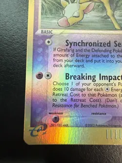 Pokemon TCG Girafarig 16/97 Dragon Reverse Holo 2003 NM - Image 3