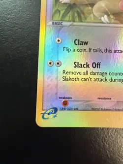 Pokemon TCG Slakoth Reverse Holo Uncommon 45/109 Ruby & Sapphire NM - Image 2