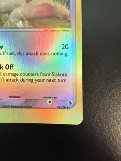 Pokemon TCG Slakoth Reverse Holo Uncommon 45/109 Ruby & Sapphire NM - Image 5