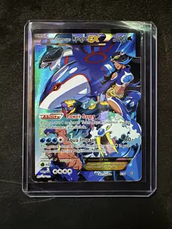 Pokemon Team Aqua's Kyogre EX 6/34 Double Crisis Holo 2015 Ft. Archie & Shelly - Image 1