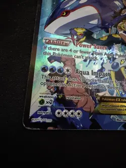 Pokemon Team Aqua's Kyogre EX 6/34 Double Crisis Holo 2015 Ft. Archie & Shelly - Image 5