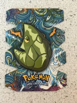 Metapod #11 Die Cut Embossed 1999 Topps Pokemon EV2 of 12 Mint Condition - Image 3