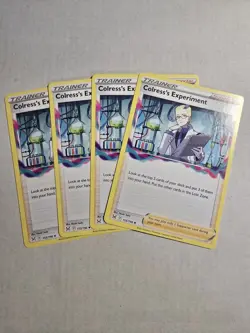 4x Colress's Experiment 155/196 x4 - Lost Origin - Pokemon TCG - Playset - Image 1