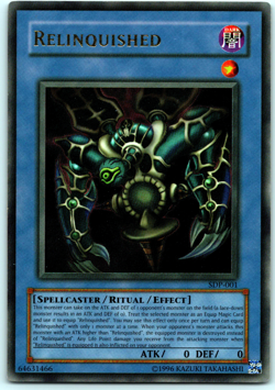 YUGIOH! RELINQUISHED - ULTRA RARE - UNLIMITED - SDP-001 - Image 1