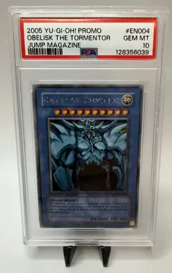 2005 YU-GI-OH! Promo Jump Magazine EN004 Obelisk the Tormentor GEM MT PSA 10 - Image 1