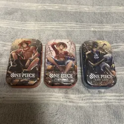 One Piece TCG: Vol 2 Tin Pack - Art Set of 3 TS-02 OP-13 BRAND NEW SEALED - Image 1
