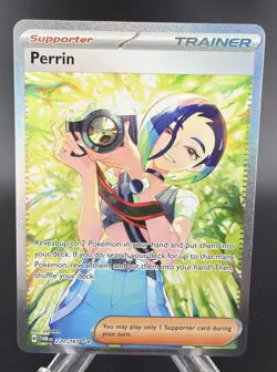 Pokemon Perrin 220/167 Sv06 Twilight Masquerade Holo Full Art Trainer Card TCG - Image 1