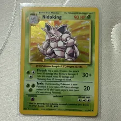 1999 Pokemon TCG Nidoking Base Set Holo Unlimited Holo Rare Card 11/102 - Image 1