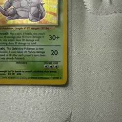 1999 Pokemon TCG Nidoking Base Set Holo Unlimited Holo Rare Card 11/102 - Image 3