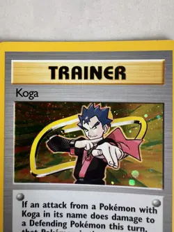Pokemon TCG Koga Gym Challenge Trainer Holo Card 19/132 LP Very Nice Vintage - Image 3