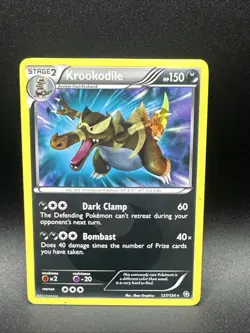 Krookodile - 127/124 - Shiny Rare - Dragons Exalted - Pokemon Card - Image 1