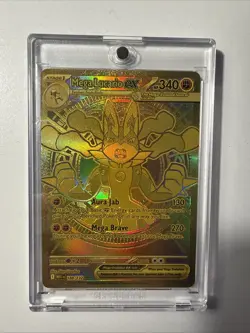 Pokemon TCG Mega Lucario EX Gold Card 188/132 Mega Evolution Print - Image 1