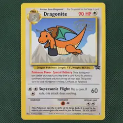 MP Dragonite 5 Movie Black Star Promo Nintendo Pokemon Card 1999 Stamped - Image 1