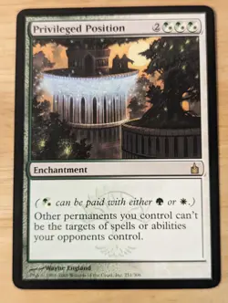Magic the Gathering MTG Privileged Position – Ravnica: City of Guilds Card - Image 1