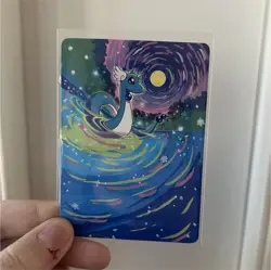 Pokemon Dragonair Custom Card ACEO Altered Art Pokemon TCG Card Stock - Image 1