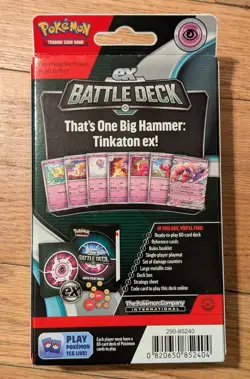🔥 NEW Pokemon TCG: Tinkaton ex Battle Deck Pokemon The Card game - Image 2