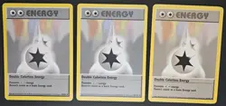 Pokemon 1999 TCG Double Colorless Energy #96/102 Lot - 1 Shadowless - 3 Cards - Image 1