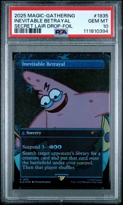 2025 Magic The Gathering Secret Lair Inevitable Betrayal Foil PSA 10 Gem Mint - Image 1