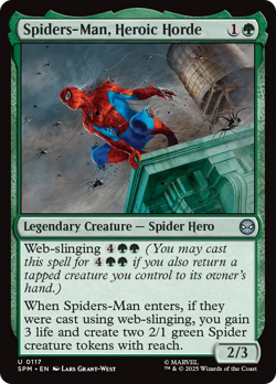Spiders-Man, Heroic Horde #117 Near Mint SPM Marvel's Spider-Man Magic MTG - Image 1