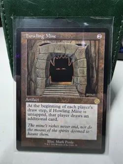 1x Howling Mine, Retro Frame Art, Magic MTG NM - Image 1
