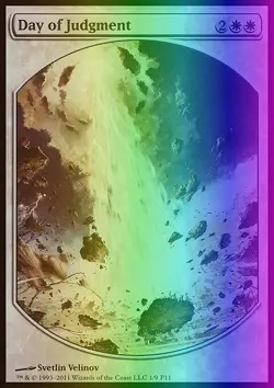 MTG Magic the Gathering Day of Judgment (1/5) Magic Player Rewards 2011 MP FOIL - Image 1