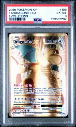 2016 POKEMON EVOLUTIONS DRAGONITE EX #106 PSA 6 EX #129513202 - Image 1