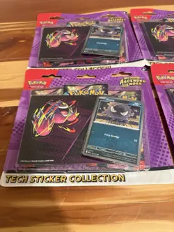 4 x Pokemon Ascended Heroes Tech Sticker Collection - Gastly - Image 2