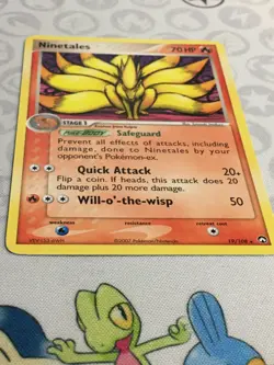 D1377 POKEMON TCG POWER KEEPERS NINETALES 19 NM RARE - Image 2
