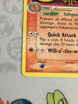 D1377 POKEMON TCG POWER KEEPERS NINETALES 19 NM RARE - Image 4