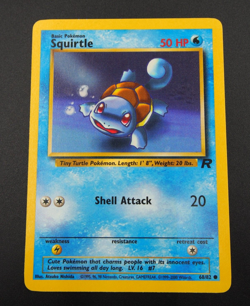 Unlimited Team Rocket Squirtle 68/82 Pokemon Card WOTC Vintage NM - Image 2