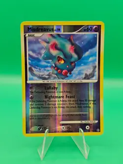 Pokemon Card - Misdreavus Stormfront 68/100 Common Reverse Holo LP- - Image 1