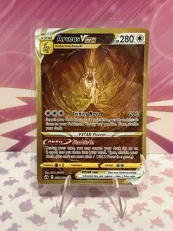 Arceus V Star GG70/GG70 Crown Zenith Gold Secret Rare Pokemon TCG - Image 1