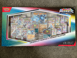 PRISMATIC EVOLUTIONS pokemon lucario ex tyranitar ex premium collection - Image 1