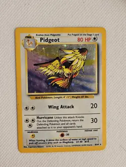 Pokemon TCG Pidgeot Jungle 8/64 Holo Unlimited Holo Rare, In Plastic Sleeve - Image 1