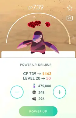Shiny Dynamax Drilbur Level 50 🌟 Pokemon Tr-de Go - Image 2
