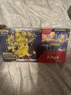 Pokemon Scarlet & Violet Surging Sparks Elite Trainer Box & Booster Bundle 2x - Image 1