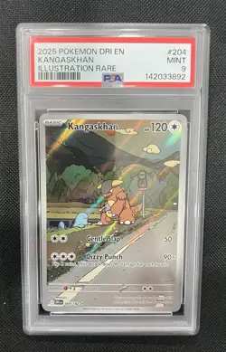 Pokemon Destined Rivals Kangaskhan 204/182 Illustration Rare PSA 9 MINT - Image 1