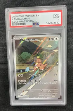 Pokemon Destined Rivals Kangaskhan 204/182 Illustration Rare PSA 9 MINT - Image 4