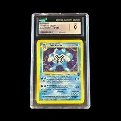 Pokemon Slab Poliwrath Base Set 2 Holo 15/130 CGC 9 Mint 2000 - Image 1
