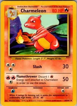 Base Set Pokemon TCG Charmeleon - Image 1